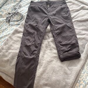 EUC Prana Women’s Charcoal Convertible Hiking Pants Size 8